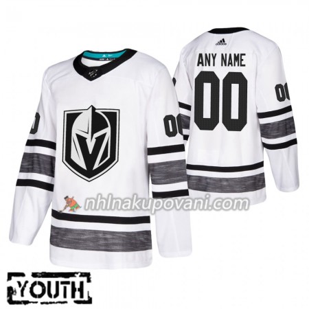 Vegas Golden Knights Dresy Personalizované Bílá 2019 NHL All-Star Adidas Authentic - Dětské
